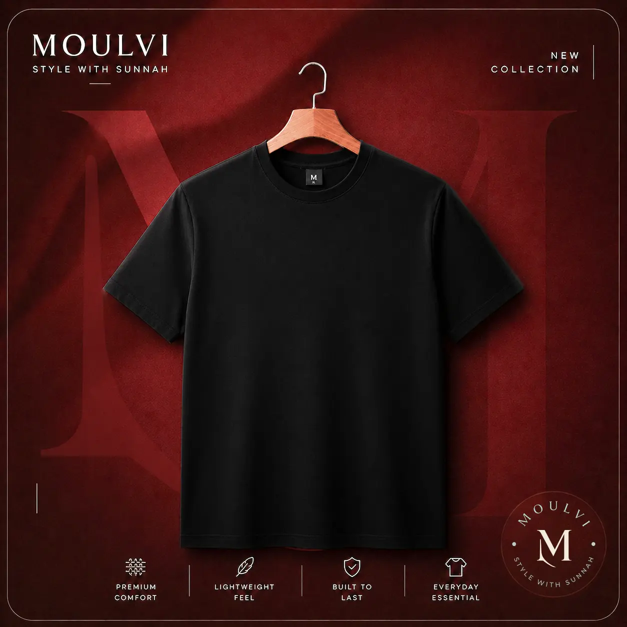 Mens Black T-shirt